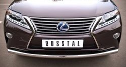 13 999 р. Одинарная защита переднего бампера диаметром 63 мм SLITKOFF  Lexus RX270  AL10 - RX450H  AL10  с доставкой в г. Воронеж. Увеличить фотографию 1