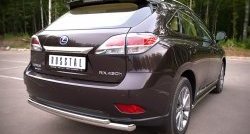 16 299 р. Защита заднего бампера (Ø63 и 42 мм, нержавейка) SLITKOFF Lexus RX270 AL10 дорестайлинг (2010-2012)  с доставкой в г. Воронеж. Увеличить фотографию 4