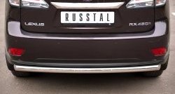 15 349 р. Одинарная защита заднего бампера из трубы диаметром 63 мм SLITKOFF Lexus RX270 AL10 дорестайлинг (2010-2012)  с доставкой в г. Воронеж. Увеличить фотографию 1