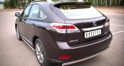 16 849 р. Защита заднего бампера (Ø75x42 мм, нержавейка) Russtal  Lexus RX270  AL10 - RX450H  AL10  с доставкой в г. Воронеж. Увеличить фотографию 4