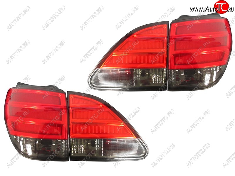 10 199 р. Комплект задних фонарей SAT (красно-дымчатые/диодные) Toyota Harrier XU10 дорестайлинг (1997-2000)  с доставкой в г. Воронеж