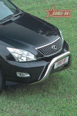 18 809 р. Защита переднего бампера Souz-96 (d76) Lexus RX300 XU30 дорестайлинг (2003-2006)  с доставкой в г. Воронеж. Увеличить фотографию 1