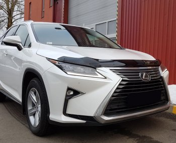 3 689 р. Дефлектор капота SIM  Lexus RX350  AL20 - RX350L  AL20  с доставкой в г. Воронеж. Увеличить фотографию 1