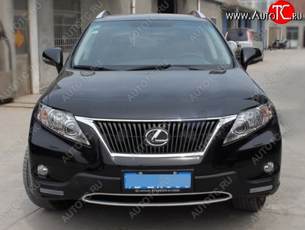 21 599 р. Накладка на передний бампер CT v2 v2 Lexus RX350 AL10 дорестайлинг (2008-2012) (Неокрашенная)  с доставкой в г. Воронеж