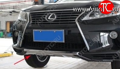 21 599 р. Накладка на передний бампер CT v4 v4 Lexus RX350 AL10 дорестайлинг (2008-2012) (Неокрашенная)  с доставкой в г. Воронеж