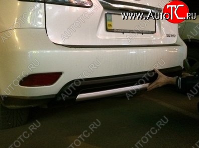21 499 р. Накладка на задний бампер СТ v5 Lexus RX350 AL10 дорестайлинг (2008-2012) (Неокрашенная)  с доставкой в г. Воронеж
