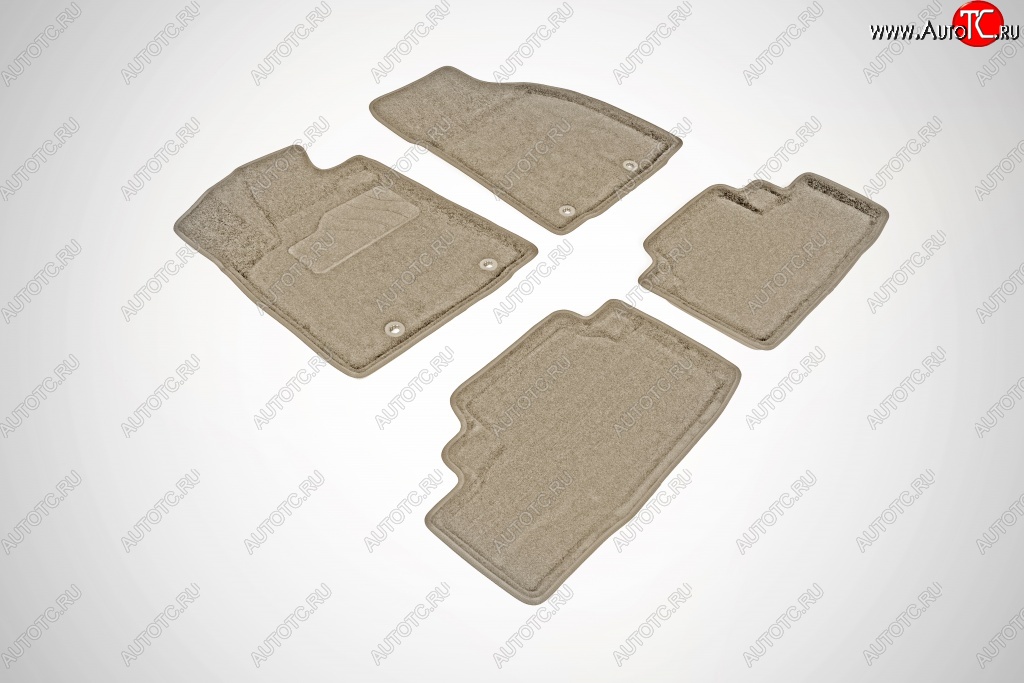 7 649 р. Износостойкие коврики в салон 3D LEXUS RX бежевые (компл)  Lexus RX350  AL10 (2008-2012) дорестайлинг  с доставкой в г. Воронеж
