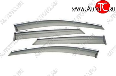 4 299 р. Комплект дефлекторов окон (ветровиков) 4 шт. СТ Lifan X60 дорестайлинг (2011-2015)  с доставкой в г. Воронеж