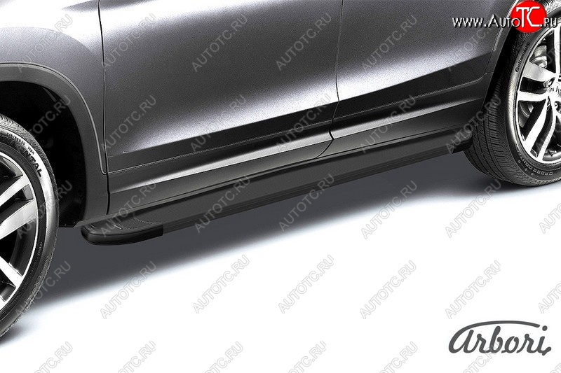 11 339 р. Порожки для ног Arbori Optima Black Lifan X60 2-ой рестайлинг (2016-2025)  с доставкой в г. Воронеж