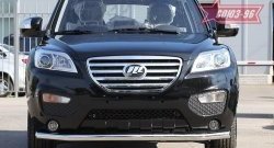 9 899 р. Защита переднего бампера одинарная Souz-96 (d60). Lifan X60 дорестайлинг (2011-2015)  с доставкой в г. Воронеж. Увеличить фотографию 2
