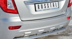 14 249 р. Одинарная защита заднего бампера из трубы диаметром 63 мм SLITKOFF  Lifan X60 (2011-2016) дорестайлинг, 1-ый рестайлинг  с доставкой в г. Воронеж. Увеличить фотографию 2