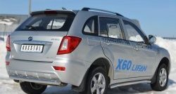 15 699 р. Одинарная защита заднего бампера из трубы диаметром 76 мм SLITKOFF Lifan X60 2-ой рестайлинг (2016-2025)  с доставкой в г. Воронеж. Увеличить фотографию 4