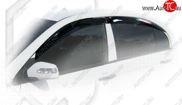 1 999 р. Дефлектора окон CA-Plastic  Lifan Solano (2010-2015)  дорестайлинг (Classic полупрозрачный, Без хром.молдинга, Крепление только на скотч)  с доставкой в г. Воронеж