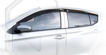 Дефлектора окон CA-Plastiс Lifan X50 (2015-2025) (Classic полупрозрачный)