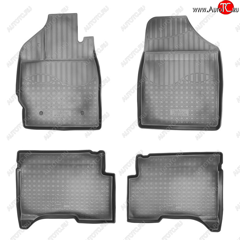 2 599 р. Комплект ковриков в салон Norplast Unidec  Lifan X50 (2015-2025) (Цвет: черный)  с доставкой в г. Воронеж