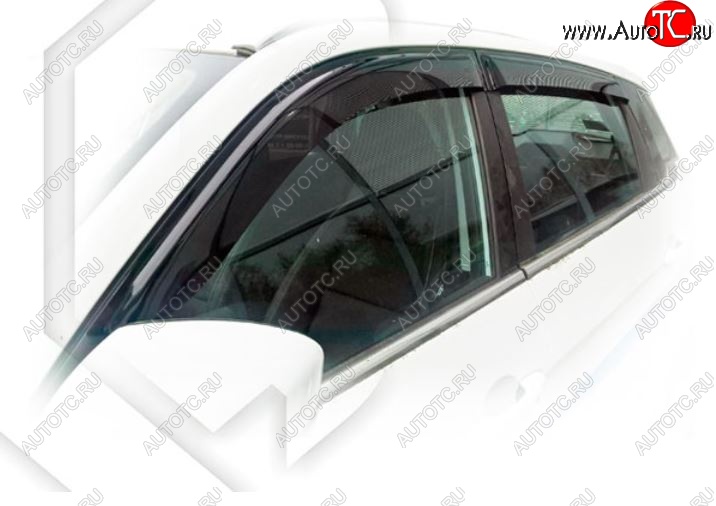 2 159 р. Дефлектора окон CA-Plastiс  Lifan X70 (2018-2025) (Classic полупрозрачный, Без хром.молдинга)  с доставкой в г. Воронеж