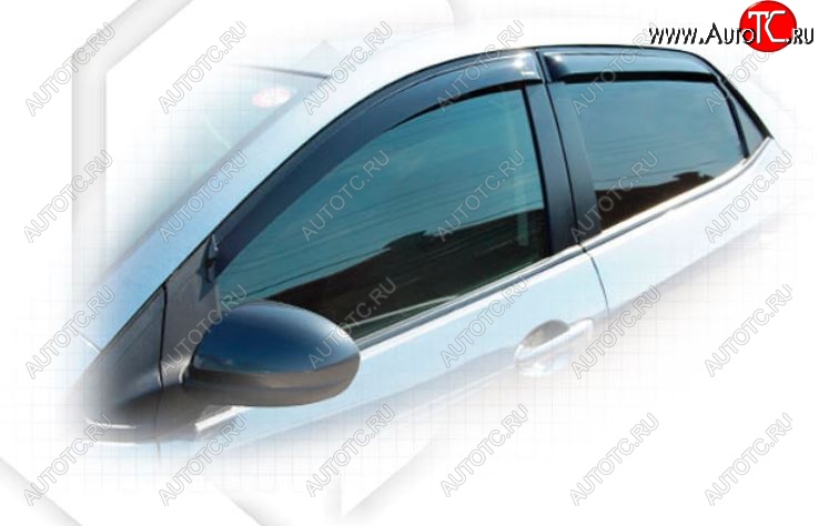 1 899 р. Дефлектора окон CA-Plastiс  Mazda 2  2 DE (2007-2014) хэтчбэк 5 дв. дорестайлинг, хэтчбэк 5 дв. рестайлинг (Classic полупрозрачный)  с доставкой в г. Воронеж