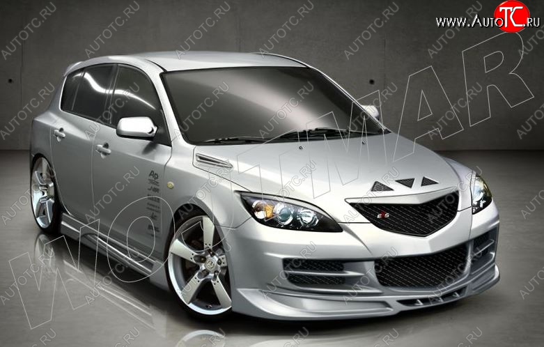 12 999 р. Пороги накладки CSR Mazda 3/Axela BK дорестайлинг, хэтчбэк (2003-2006)  с доставкой в г. Воронеж
