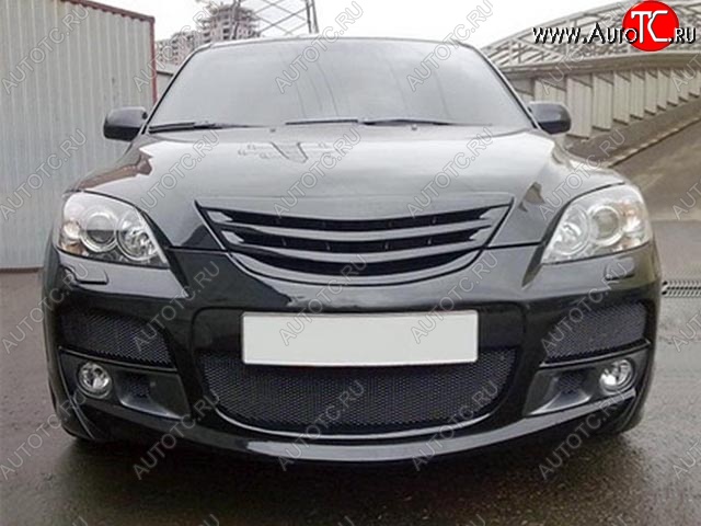 4 849 р. Решетка радиатора ASC MAGNUM Mazda 3/Axela BK дорестайлинг, хэтчбэк (2003-2006) (Неокрашенная)  с доставкой в г. Воронеж