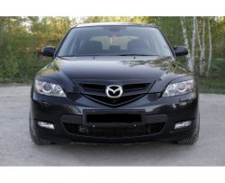 969 р. Реснички на фары SHORT STYLE Mazda 3/Axela BK дорестайлинг, хэтчбэк (2003-2006) (Неокрашенные)  с доставкой в г. Воронеж. Увеличить фотографию 3