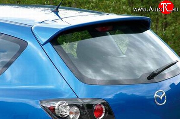 3 299 р. Спойлер M-VRS (без стоп-сигнала) Mazda 3/Axela BK дорестайлинг, хэтчбэк (2003-2006) (Неокрашенный)  с доставкой в г. Воронеж