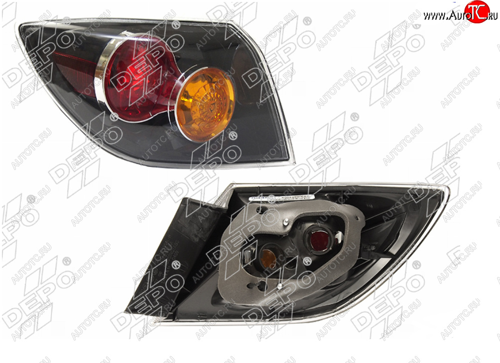 5 799 р. Левый фонарь задний DEPO Mazda 3/Axela BK дорестайлинг, хэтчбэк (2003-2006)  с доставкой в г. Воронеж