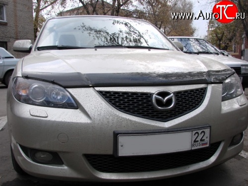 2 599 р. Дефлектор капота NovLine Mazda 3/Axela BK дорестайлинг седан (2003-2006)  с доставкой в г. Воронеж