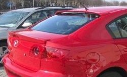 4 599 р. Козырёк на заднее стекло CT v2 Mazda 3/Axela BK дорестайлинг седан (2003-2006) (Неокрашенный)  с доставкой в г. Воронеж. Увеличить фотографию 2