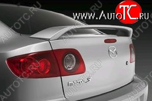 4 949 р. Спойлер CT Mazda 3/Axela BK дорестайлинг седан (2003-2006) (Неокрашенный)  с доставкой в г. Воронеж