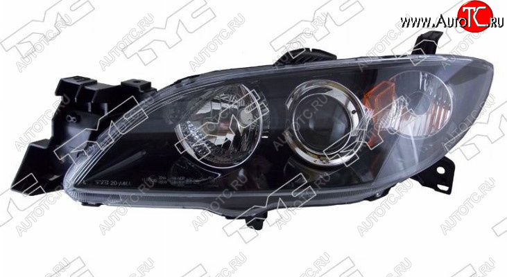 8 999 р. Левая передняя фара DEPO (под электрокорректор, Евросвет) Mazda 3/Axela BK дорестайлинг седан (2003-2006)  с доставкой в г. Воронеж