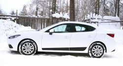3 949 р. Молдинги RA Mazda 3/Axela BM дорестайлинг седан (2013-2016) (Поверхность глянец под окраску, Неокрашенные)  с доставкой в г. Воронеж. Увеличить фотографию 3
