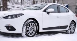 3 949 р. Молдинги RA Mazda 3/Axela BM дорестайлинг седан (2013-2016) (Поверхность глянец под окраску, Неокрашенные)  с доставкой в г. Воронеж. Увеличить фотографию 4