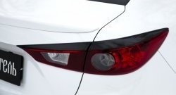 889 р. Реснички на фонари RA  Mazda 3/Axela  BM (2013-2016) дорестайлинг седан (Неокрашенные)  с доставкой в г. Воронеж. Увеличить фотографию 5