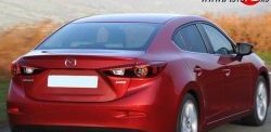 1 699 р. Лип спойлер M-VRS Mazda 3/Axela BM дорестайлинг седан (2013-2016) (Неокрашенный)  с доставкой в г. Воронеж. Увеличить фотографию 3