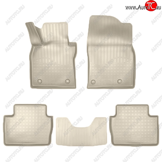 2 799 р. Коврики салонные Noplast (3D)  Mazda 3/Axela  BP (2019-2025) седан, хэтчбэк (Бежевые)  с доставкой в г. Воронеж