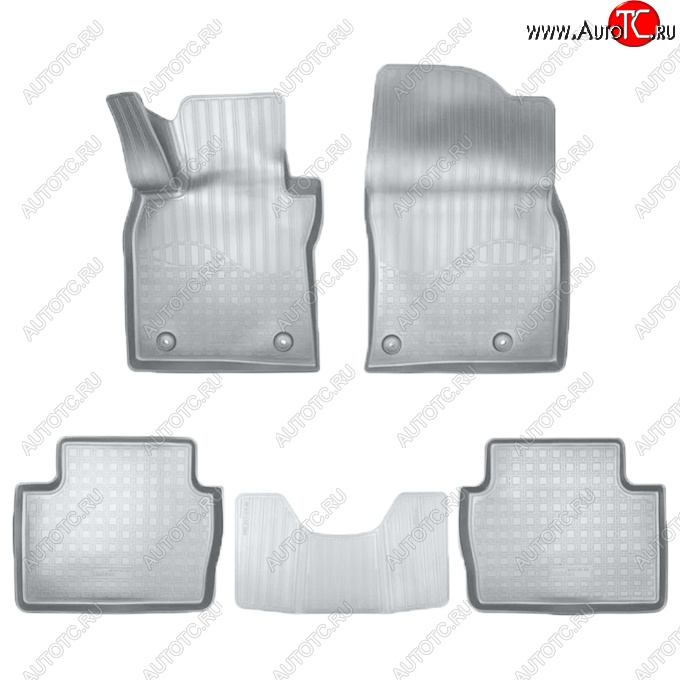 2 799 р. Коврики салонные Noplast (3D)  Mazda 3/Axela  BP (2019-2025) седан, хэтчбэк (Серые)  с доставкой в г. Воронеж