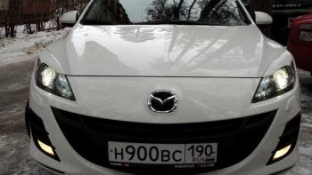 1 859 р. Реснички на фары MV-Tuning  Mazda 3/Axela  BL (2009-2013) дорестайлинг седан, дорестайлинг, хэтчбэк 5 дв., рестайлинг седан, рестайлинг, хэтчбэк (Неокрашенные)  с доставкой в г. Воронеж. Увеличить фотографию 5