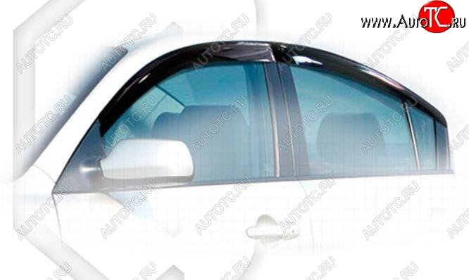 1 979 р. Дефлектора окон CA-Plastic  Mazda 3/Axela  BL (2009-2013) дорестайлинг седан, рестайлинг седан (Classic полупрозрачный)  с доставкой в г. Воронеж