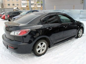 4 899 р. Пороги накладки KNIGHT SPORTS Mazda 3/Axela BL дорестайлинг, хэтчбэк 5 дв. (2009-2011) (Неокрашенные)  с доставкой в г. Воронеж. Увеличить фотографию 3
