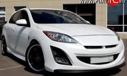 11 399 р. Передний бампер AutoEXE Mazda 3/Axela BL дорестайлинг, хэтчбэк 5 дв. (2009-2011) (Без сетки, Неокрашенный)  с доставкой в г. Воронеж. Увеличить фотографию 2