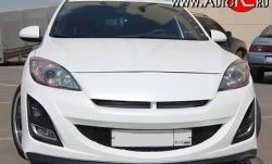 11 399 р. Передний бампер AutoEXE Mazda 3/Axela BL дорестайлинг, хэтчбэк 5 дв. (2009-2011) (Без сетки, Неокрашенный)  с доставкой в г. Воронеж. Увеличить фотографию 3