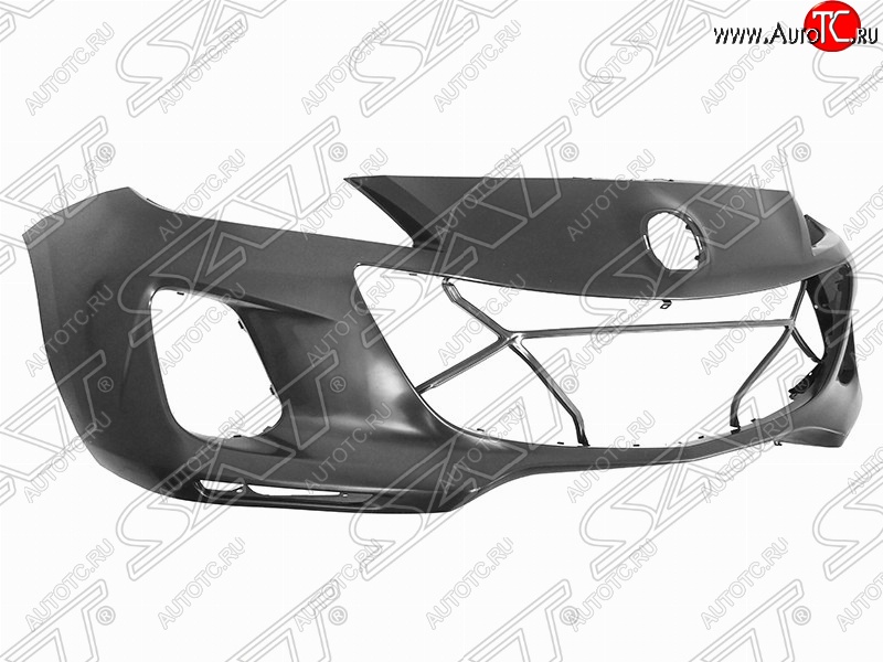 5 849 р. Передний бампер SAT STDType  Mazda 3/Axela  BL (2011-2013) рестайлинг седан, рестайлинг, хэтчбэк (Неокрашенный)  с доставкой в г. Воронеж