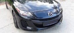 1 259 р. Реснички на фары RA  Mazda 3/Axela  BL (2009-2013) дорестайлинг седан, дорестайлинг, хэтчбэк 5 дв., рестайлинг седан, рестайлинг, хэтчбэк (Неокрашенные)  с доставкой в г. Воронеж. Увеличить фотографию 2