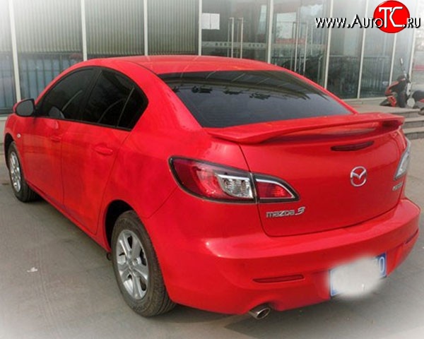 3 279 р. Спойлер M-VRS V2 Mazda 3/Axela BL дорестайлинг седан (2009-2011) (Неокрашенный)  с доставкой в г. Воронеж