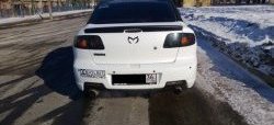 2 469 р. Лип спойлер Сток 2л Mazda 3/Axela BK дорестайлинг седан (2003-2006) (Неокрашенный)  с доставкой в г. Воронеж. Увеличить фотографию 2