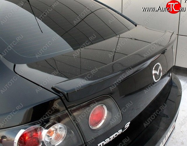 2 469 р. Лип спойлер Сток 2л Mazda 3/Axela BK дорестайлинг седан (2003-2006) (Неокрашенный)  с доставкой в г. Воронеж