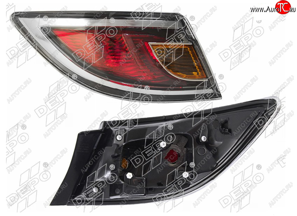 9 599 р. Левый фонарь задний DEPO Mazda 6 GH рестайлинг лифтбэк (2010-2012)  с доставкой в г. Воронеж