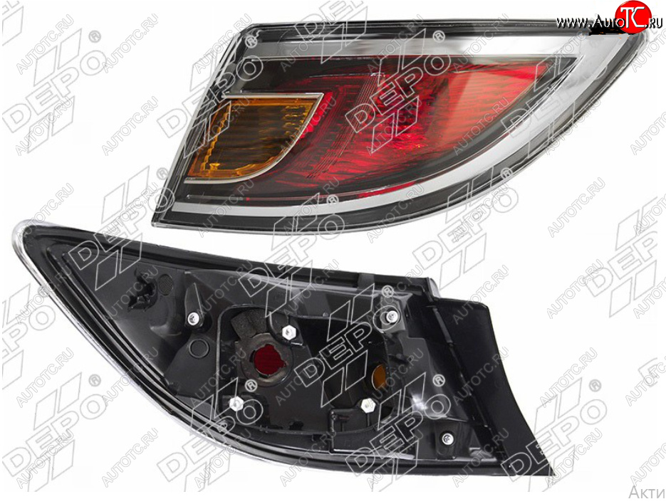 9 599 р. Правый фонарь задний DEPO Mazda 6 GH рестайлинг лифтбэк (2010-2012)  с доставкой в г. Воронеж