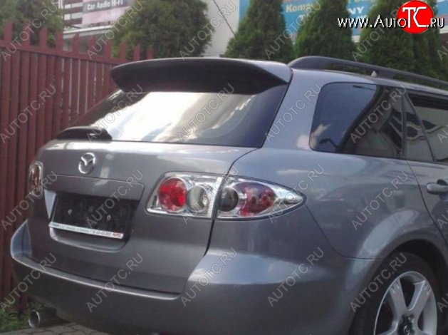 4 299 р. Козырёк на заднее стекло CT Mazda 6 GG, GY универсал дорестайлинг (2002-2005) (Неокрашенный)  с доставкой в г. Воронеж