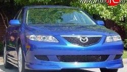 6 549 р. Накладка Razzi на передний бампер Mazda 6 GG лифтбэк дорестайлинг (2002-2005) (Неокрашенная)  с доставкой в г. Воронеж. Увеличить фотографию 2